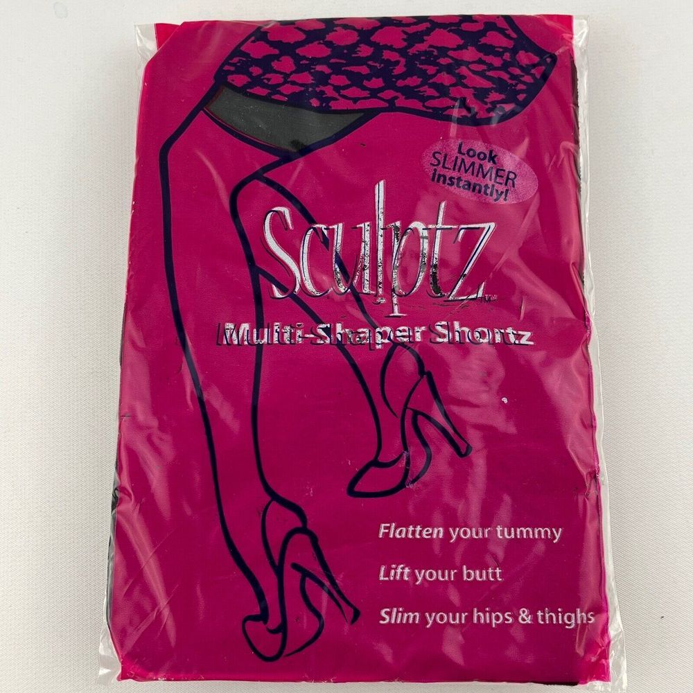 Sculptz‎ Multi Shaper Shorts X Tall Jet Black 730408 Shapewear By Silkies